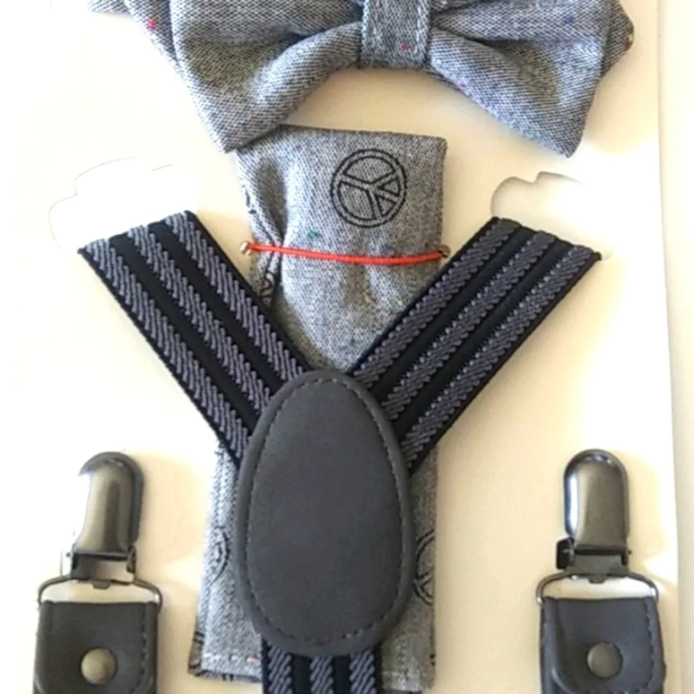 Cat & Jack. Accessory Kit Bowtie Suspenders Pocket Square